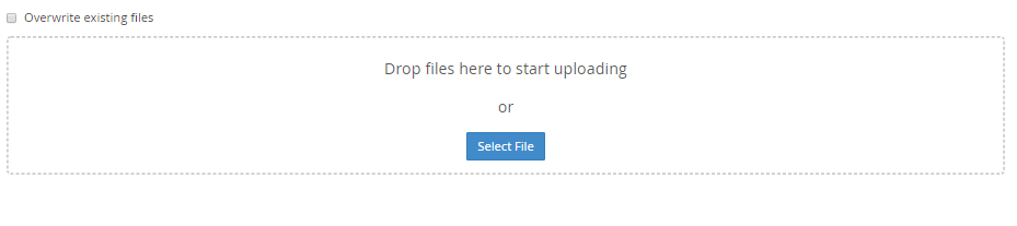 file upload in cpanel